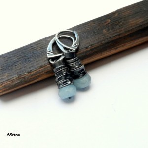 akwamaryn - kolczyki