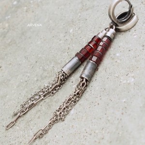 Granat 06 - kolczyki