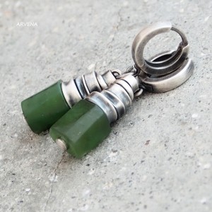 NEFRYTOWE - kolczyki 03