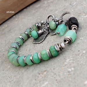 CHRYZOPRAZ - bransoletka 08 