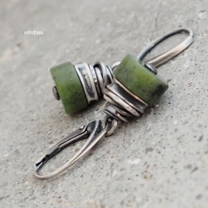 NEFRYTOWE - kolczyki 04